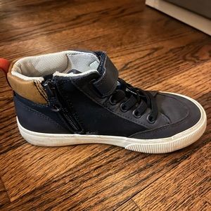 Cat & Jack navy high top shoe size 13